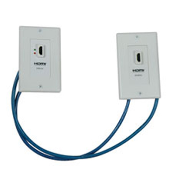 HDMI over Dual Cat5/Cat6 Extender Wall Plate Kit with Transmitter and Receiver TAA